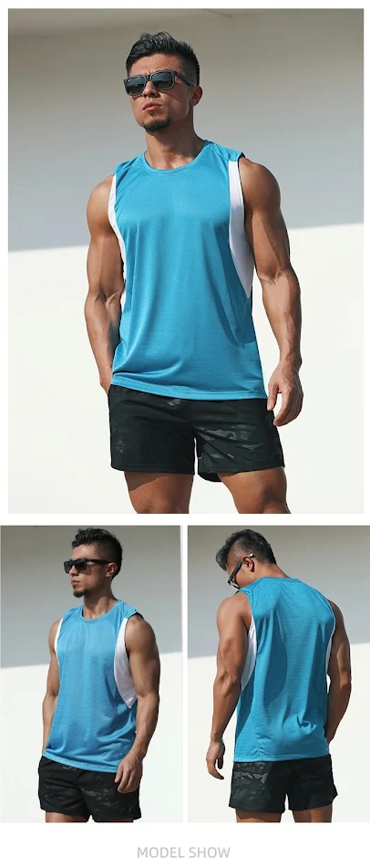 Débardeur de fitness décontracté et respirant, ample et confortable, parfait pour le sport et les entraînements.