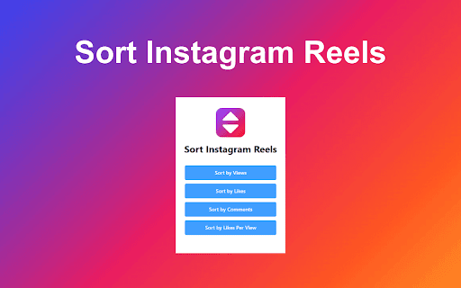 INSORT | Sort Instagram Reels