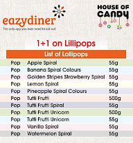 House of Candy menu 3