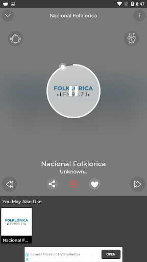 Radio Nacional Folklórica 98.7 Fm Radio Argentina