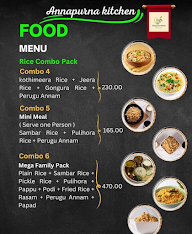 Annapurna kitchen menu 4