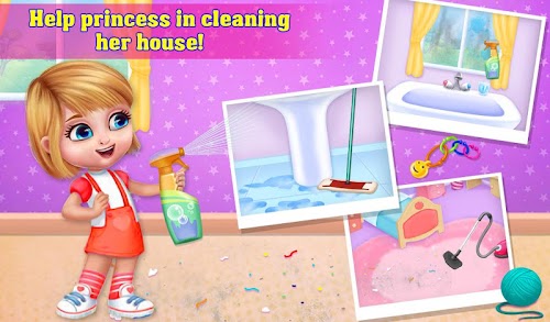 Android application My Princess Doll House Cleanup screenshort
