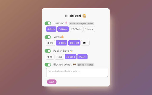Hush Feed