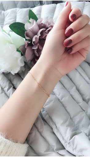 Title 2, Ultrafine Bracelet Female Gold Fine Fadeless Si...