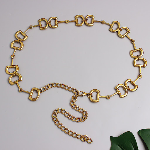 Title 3, Metal Small Fragrant Waist Chain With Jeans Dress