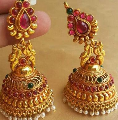 Gold Jhumka Design