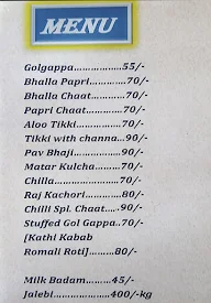 Chilli Chaats menu 1