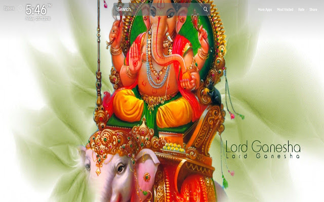 Lord Ganesha Wallpapers NewTab Theme