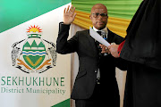 Sekhukhune district municipality mayor  Stanley  Ramaila is fighting graft and  fraud in the district. / SANDILE NDLOVU