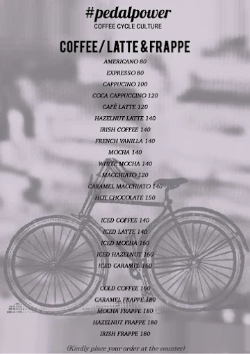 #Pedalpower menu 