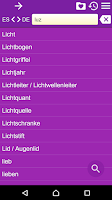 Spanish German Dictionary Screenshot