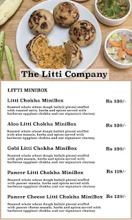 The Litti Company menu 1