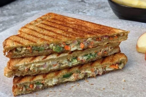 Cheesy Veg Club Sandwich