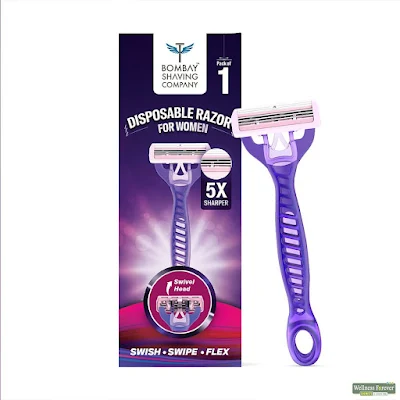 BOMBAY SHAVING DISPOSABLE RAZOR FOR WOMEN SWISH SWIPE FLEX 1PC