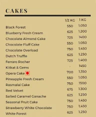 Matisse Cake Design Studio menu 3