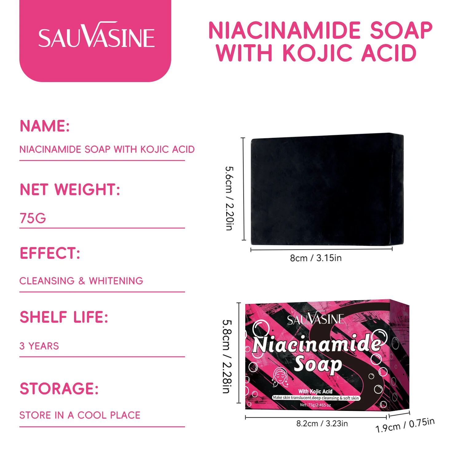 Title 5, Savon à la nicotinamide Nettoyage Profond Corps...