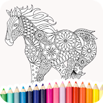 Cover Image of 下载 Coloring Book: Animal Mandala 2.4.2 APK