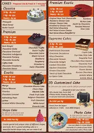 CAKES & THINGS menu 3