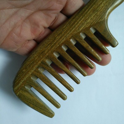 Title 3, Sandalwood wide tooth comb for gentle detanglin...