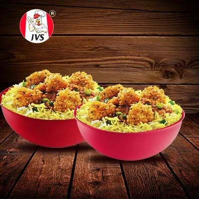 2 Chicken Popcorn Rice Bowl