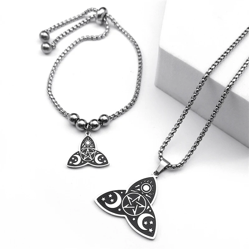 Conjunto de collar estético de acero inoxidable Elegancia y durabilidad combinadas para un estilo atemporal, perfecto para cualquier ocasión, disfruta su belleza.