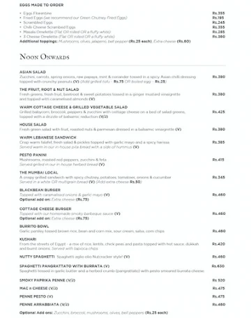 The Nutcracker menu 