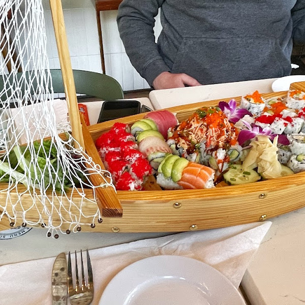 Sushi boat for the win!! All GF!