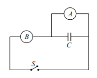 Potential difference across capacitor