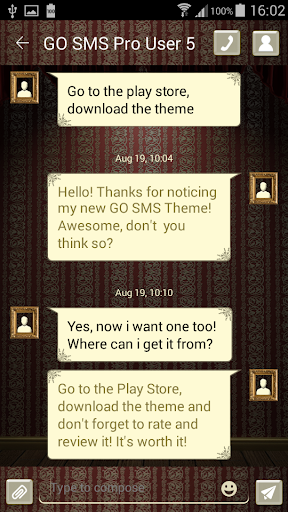 Vintage GO SMS Theme