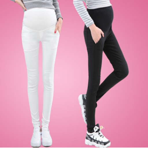 Title 3, Slim Simple High Waist Pregnant Belly Lift Penc...