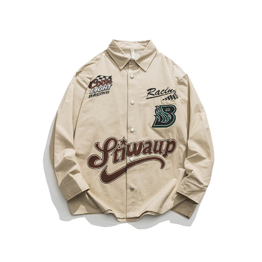 Title 3, Racing Elements Heavy Work Embroidered Shirt Mens