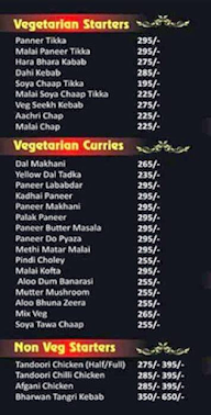 Dhaba UP 18 menu 2