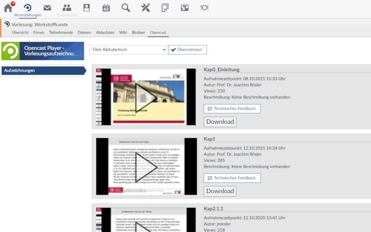 StudIP Video Download Preview image 0