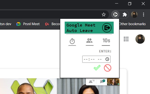 Google Meet Auto Leave Preview image 3