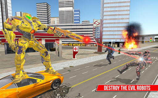 Muscle car robot game u2013 Bus robot transform games screenshots 5