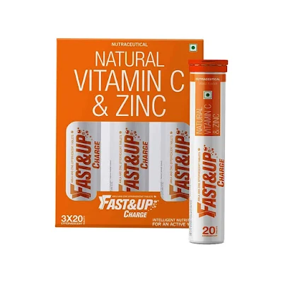 FAST&UP VITALIZE FIZZY ORANGE BLAST EFFERVESCENT TAB 20'S