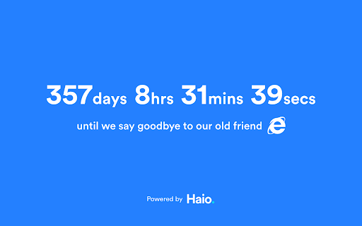 Internet Explorer Countdown Timer