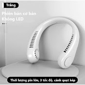 Quạt Đeo Cổ Mini Không Cánh Tích Điện Siêu Hot Sạc Usb Không Thông Minh, Quạt Gió Siêu Mạnh