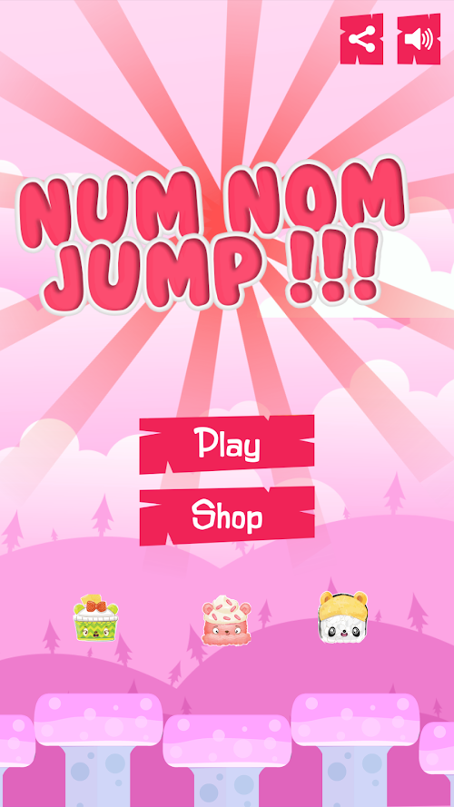 Android application Num Nom Jump screenshort