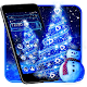 Download Blue Glowing Christmas Tree Theme For PC Windows and Mac 1.1.2