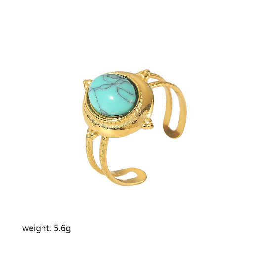 Title 4, Womens Retro Fashion 18K Gold Stainless Steel ...