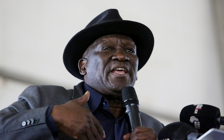 Police minister Bheki Cele released the latest crime stats on Tuesday. File photo.