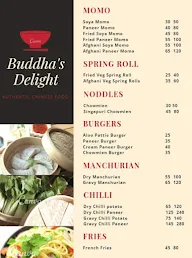 Buddha's Delight menu 1