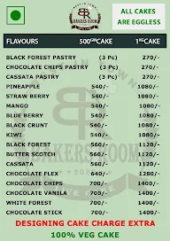 Bakers Room Cake Shop menu 2