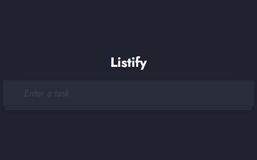 ToDo List:Listify