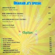 Garam Dharam menu 3