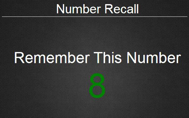 Number Recall chrome extension