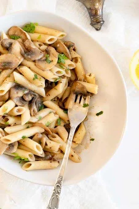 Mushroom Cheese Pasta