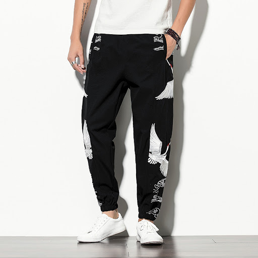 Title 6, Embroidered crane legs
