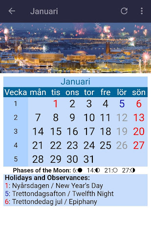Svensk Kalender 2020